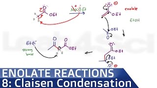 Claisen Condensation Reaction Mechanism by Leah4sci [upl. by Annez]