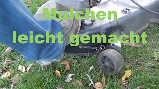 Mulch Einsatz am Rasentraktor anbauen [upl. by Sugna476]