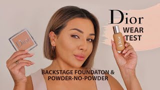 DIOR BACKSTAGE FOUNDATION WEAR TEST  NINA UBHI [upl. by Nolra]