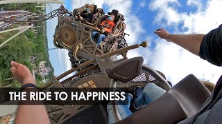 Plopsaland The Ride to Happiness by Tomorrowland xtreme spinning coaster onride POV [upl. by Peta]