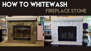 How to Whitewash Fireplace Stone [upl. by Reyam242]