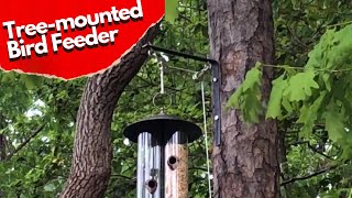 Bird Feeder Hanger  TreeMounted Pulley System [upl. by Anidam15]