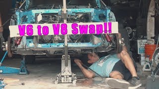 V6 to V8 swap Mustang [upl. by Imyaj]