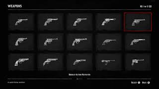 RDR2 ALL 63 Weapons Compendium [upl. by Bendix]