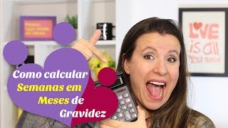 Como CALCULAR SEMANAS EM MESES de GRAVIDEZ [upl. by Paderna849]