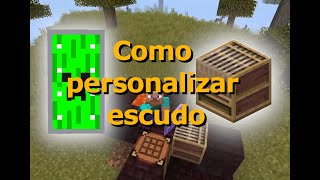 COMO HACER Y PERSONALIZAR EL ESCUDO  Minecraft 114  115  116 TUTORIAL [upl. by Eeniffar69]