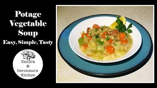 How to make Potage Vegetable Soup  Recipe [upl. by Latricia]