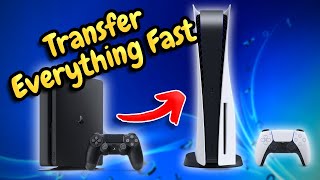 How To Transfer ALL DATA From PS4 To PS5 Games Saves DLC Trophies [upl. by Hahcim288]