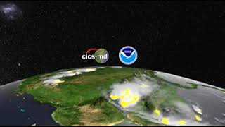 VR 360 View  GOES16 Captures Lightning HotSpot of Lake Maracaibo in Venezuela [upl. by Nnyltak]