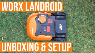 WORX Landroid Unboxing and Setup  Robot Lawnmower First look [upl. by Warford]