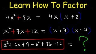 Factoring Trinomials amp Polynomials Basic Introduction  Algebra [upl. by Saree]