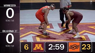 HWT 3 Derek White Oklahoma State vs 5 Gable Steveson Minnesota  Big Ten Wrestling [upl. by Angadresma]