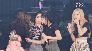 lisa kissing jisoo on her 25th birthday  a lisoo moment [upl. by Alimat]