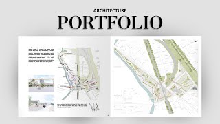 My Undergraduate Architecture Portfolio Flip ThroughTips [upl. by Udella]