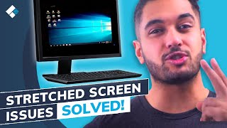 How to Fix a Stretched Screen Display Issue on Windows 10 [upl. by Ahseal184]