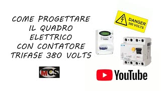 Dimensionamento quadro elettrico trifase  neutro 380V220V [upl. by Siraved]