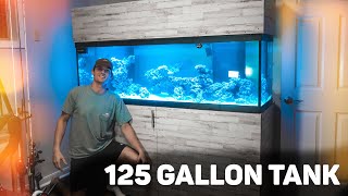 125 GALLON REEF TANK BUILD DIY STAND CANOPY amp SUMP [upl. by Weylin]