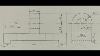 Isometric view  Technical drawing  Engineering drawing [upl. by Eilama]