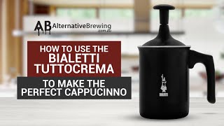 How to Use the Bialetti Tuttocrema Milk Frother [upl. by Nauquf]