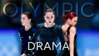 Olimpic Drama 2022  Kamila Valieva Alexandra Trusova Anna Shcherbakova [upl. by Enneire]