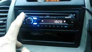 Sony MEX BT2500 How to turn bluetooth on [upl. by Shandeigh790]