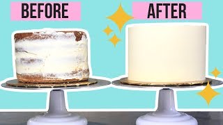 COMO EMBETUNAR UN PASTEL CON BORDES PERFECTOS  TIPS DE REPOSTERÍA [upl. by Wiebmer978]