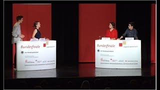 Jugend debattiert Bundesfinale 2019  Altersgruppe I [upl. by Annoit]