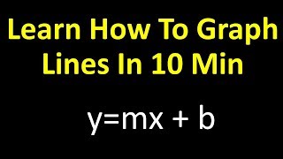 Understand How to Graph Lines in 10 min ymx  b [upl. by Esyla]