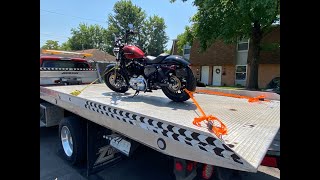 More How To Tow Or Transport Motorcycles Tie Down [upl. by Ardnikal]