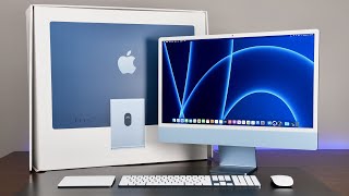 Apple iMac 24quot 2021 Unboxing amp Review [upl. by Airpac888]