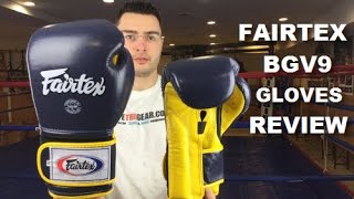 Fairtex BGV9 Muay Thai Boxing Gloves 16oz Review by ratethisgear [upl. by Arturo518]