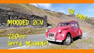 Modded 2CV 720cc  speed machine [upl. by Gerhardine]