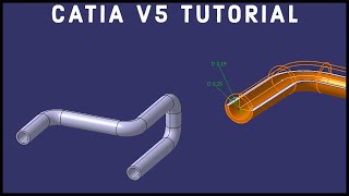 CATIA V5 Tutorial 10  Tubing  Advanced [upl. by Erena]