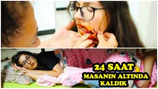 24 SAAT MASANIN ALTINDA KALDIK EYLÜL LAL [upl. by Divadnhoj]