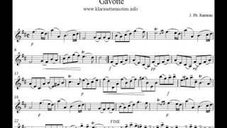 Gavotte Rameau  Play Clarinet [upl. by Yarg]