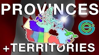 CANADA Provinces  Territories explained Geography Now [upl. by Kylen]