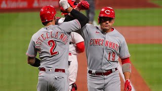 Reds star Joey Votto homers 4 straight times AFTER Nick Castellanos gets hit by pitch [upl. by Olrak667]