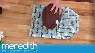 How To Wrap Oddly Shaped Gifts  The Meredith Vieira Show [upl. by Durning]