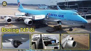 Korean Air Boeing 7478i MEGA Business Class Seoul  Frankfurt AirClips full flight series [upl. by Sorac840]