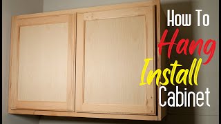 How To Install Hang Wall Cabinets Easy Simple [upl. by Xanthe]