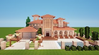 MINECRAFT ITALIENISCHE VILLA bauen TUTORIAL HAUS 144 [upl. by Enitram]