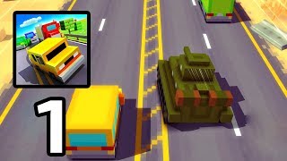 Blocky Highway Traffic Racing  Gameplay Part 3 AndroidIOS [upl. by Widera]