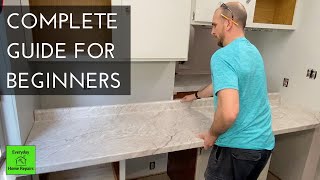 How To Install Laminate Countertops  Step By Step [upl. by Berkin]