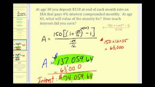 Determining The Value of an Annuity [upl. by Letha]