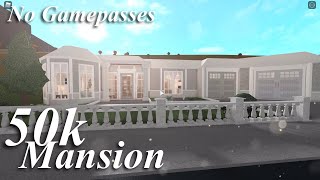 50k Bloxburg Mansion No Gamepasses  BLOXBURG SPEEDBUILD [upl. by Anisah]