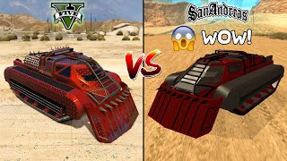 GTA 5 SCARAB VS GTA SAN ANDREAS SCARAB  WHICH IS BEST [upl. by Noman]