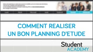 Tutoriel  Comment réaliser un bon planning détude [upl. by Melleta]