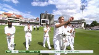 Ashes highlights  Stuart Broad takes 815 and Joe Root hits century [upl. by Bosch826]