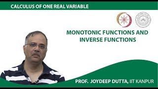 Monotonic Functions and Inverse Functions [upl. by Mancino]