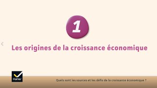 SES Tle  les origines de la croissance économique [upl. by Anehsat]